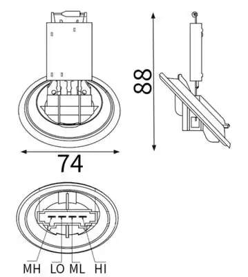 Mahle Abr 39 000s Kalorifer Ön Direnc VW Audi Seat Skoda