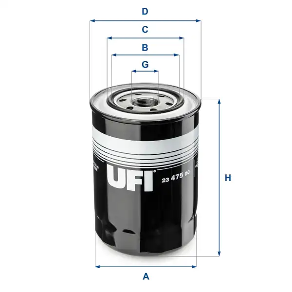 Ufi Filters 23 475 00 Mitsubishi Yağ Filtresi