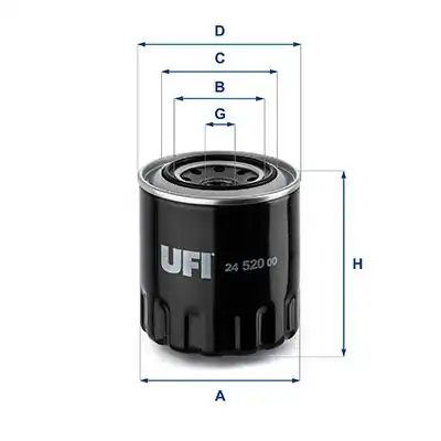 Ufi Filters 24 520 00 Mitsubishi Canter Yakıt Filtresi Me016872