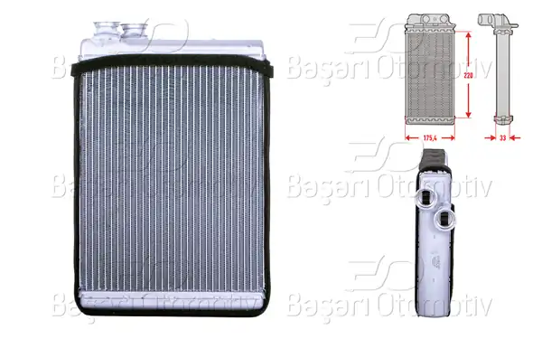 WISCO 1143004-00 | Kalorifer Radyatörü Brazing 220x180 mm Audi A4 A5 Q5 1 8 TFSI 2 0 TSI 2 0 TFSI 2 0 TDI 2 7 TDI 3 0 TDI