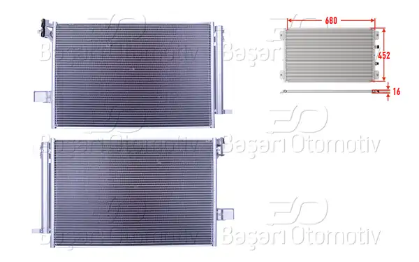 WISCO 1143167-00 | Klima Radyatörü 680x452x16 VW T7 Caravelle 7 Multıvan 6 2 0 TDI 15