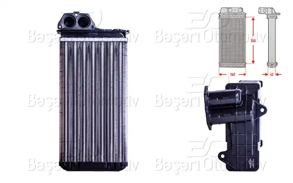 AUTOLUX 3143015-22 | Kalorifer Radyatörü Mekanik 245x140 mm Citroen Xsara 1 6 1 8 2 0 16v 1999 2010
