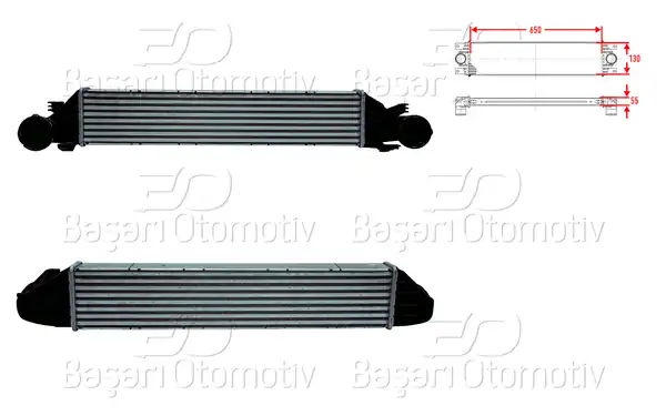 WISCO 3113840-00 | Turbo Radyatörü İntercooler 650x130x55 Mercedes W203 C180 C270 CDI C209 CLK 200 270 CDI 00