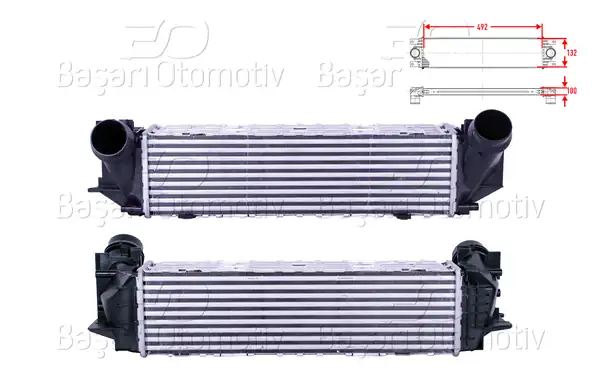 WISCO 3113990-00 | Turbo Radyatörü İntercooler 492x132x100 Bmw 5 Serisi F10 520i 10