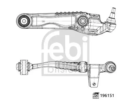 FEBI BILSTEIN 196151 | Salıncak Ön Alt Arka Sağ Range Rover Velar F Pace X761.