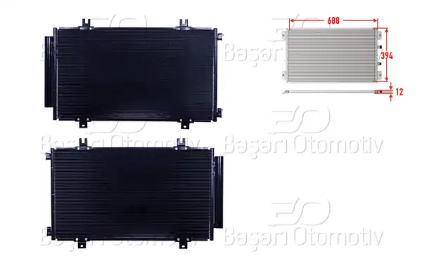 WISCO 3143523-00 | Klima Radyatörü 688X394x12 Suzuki Vitara 1.6 2015 > Suzuki Sx4s-Cross 1.6 2013 >