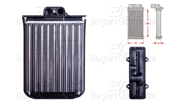 AUTOLUX 2143003-22 | Kalorifer Radyatörü Mekanik M-T A-T 205x182 mm Opel Vectra B 1 6 İ 1 8 İ 2 0 İ 2 2 İ 2 5 İ 2 6 İ 95