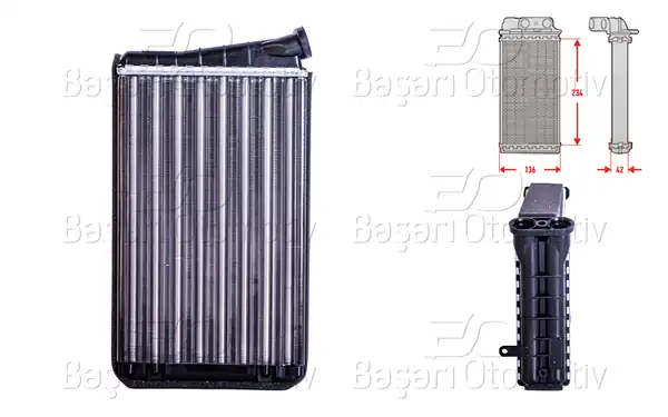AUTOLUX 2143004-22 | Kalorifer Radyatörü Mekanik M-T A-T 240x148 mm Opel Omega B 94 03 Mechanical
