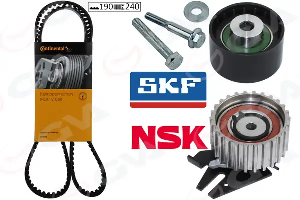 GVA 59T2530C | Eksantrik Gergi Kiti 190x240 Brava 96 01 Bravo 96 Doblo 01 Marea 99 02 Idea 04 1 9 JTD K055500xs