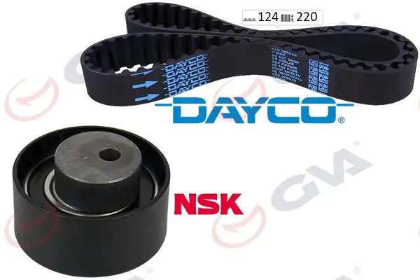 GVA 59T2915D | Eksantrik Gergi Kiti 124x220 Brava 1 2 16v Bravo İ II 1 2 1 4 Egea Doblo 1 4 Linea 1 2 Marea Pal İo 1 2