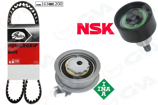 GVA 59T7512 | Eksantrik Gergi Kiti Polo Golf7 Passat A3 Leon 1 2 TSI 1 4 TSI 13 Cjza Cjzb Cyva Cyvb Cmba