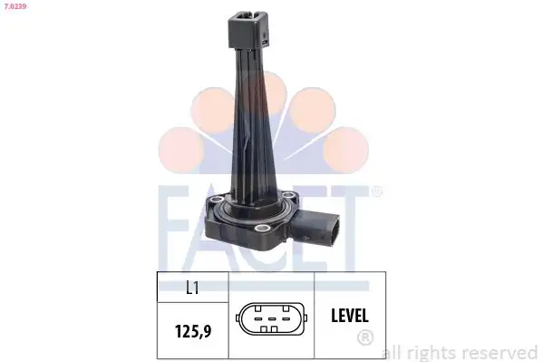 FACET 7.0239 | Yağ Seviye Sensörü Komple-Ford Cargo / 1838-3536-4136 / Land Rover 3.0-5.0 Range Rover 13-22 Range