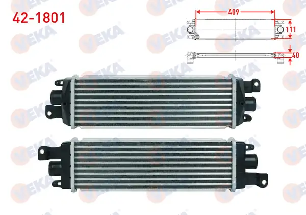 VEKA 42-1801 | Turbo Radyatörü İntercooler Fiat Albea 1 3 Mjt 2002