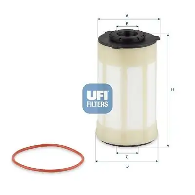UFI 26-H2O-07 | Yakıt Filtresi Fiat Ducato 2 2 21 Mazot Filtresi 22 Ducato 2 2d Oe