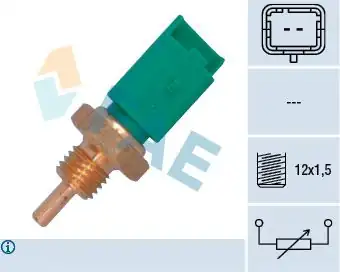FAE 33705 | Hararet Müşürü 206-307-406-407-607-C2-C3-C4-C5 1.4-1.6 Yesıl