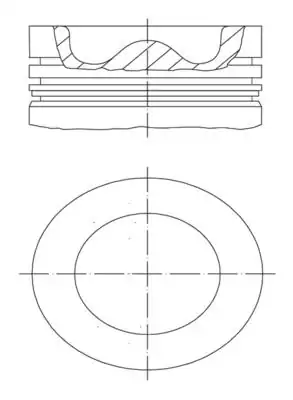 MAHLE 011PI00109000 | Piston 83 00 mm Std Chevrolet Antara Captiva Cruze 2 0d 06 Z20s Z20dm