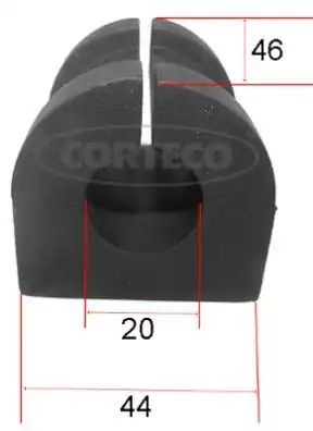 CORTECO 49363595 | Viraj Lastiği Arka R L Mitsubishi Outlander 07 Citroen C Crosser 07 Peugeot 4007 07