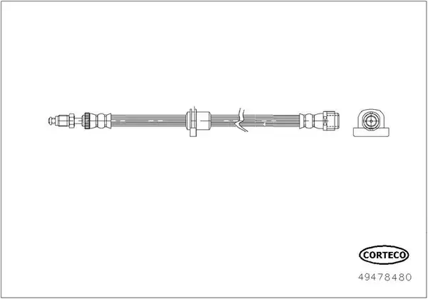 CORTECO 49478480 | Bmw X1 F48 Mini F60 Ön Fren Hortumu 450mm 34306854263 1085773