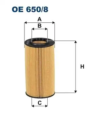 FILTRON OE650-8 | Yağ Filtresi 15-A4-A5-A6-A7-Q7 3.0Tdı