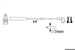 BOSCH 0986357195 | Buji Kablosu Mazda 323 1.4 16V 98-01