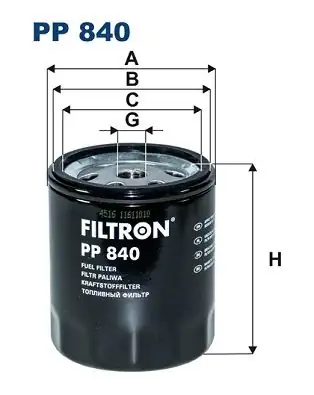 Filtron Flt Pp 840 Yakıt Filtresi Mercedes W123 C123 W460 Om615 616 617 Dizel 75 84