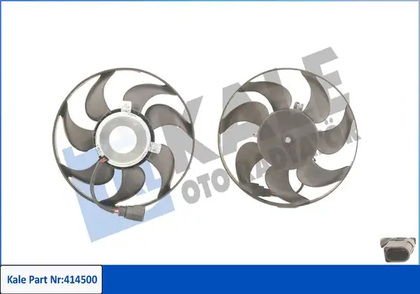 Kale Radyatör 414500 VW Golf 6 Caddy Jetta Passat A3 Leon Küçük Fan Motoru 200w 295mm