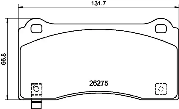 Hella Pagid 8db355040 861 Fren Balatası Ön Tesla Model 3 Model Y 2018 Spor Paketi Olmayan