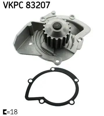 SKF VKPC83207 | Devirdaim Su Pompası Rcz 308 508 3008 807 407 5008 Scudo Expert Jumpy III C8 Ds5 C4 Picasso