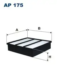 FILTRON AP175 | Hava Filtresi Lancer 03-07 Outlander 03-10