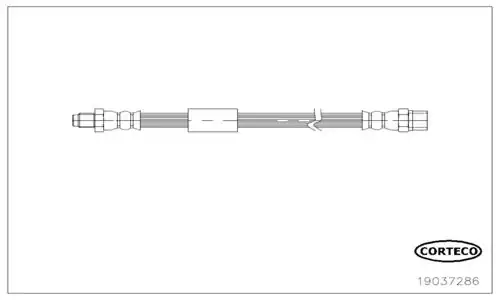 CORTECO 19037286 | Fren Hortumu Arka Bmw F01 F02 350 mm