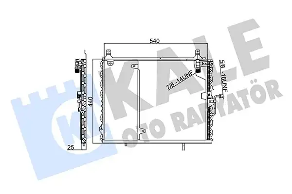 KALE 354065 | Klima Radyatörü Mercedes W124 S124 A124 C124 93 98 M111