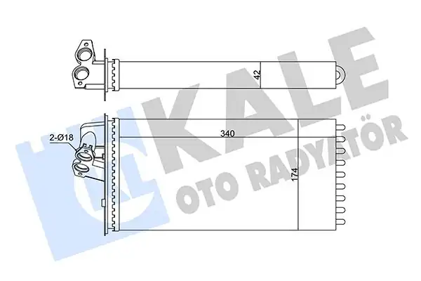 KALE 346795 | Kalorifer Radyatörü Mercedes Benz W638 Vito V Class 113 114 108 112 2 2 96 03
