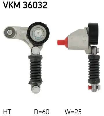 SKF VKM36032 | V Kayış Gergi Rulmanı Kütüklü Renault Laguna İ 1 9dti F9q Ac Megane İ 1 9d F8q Ac