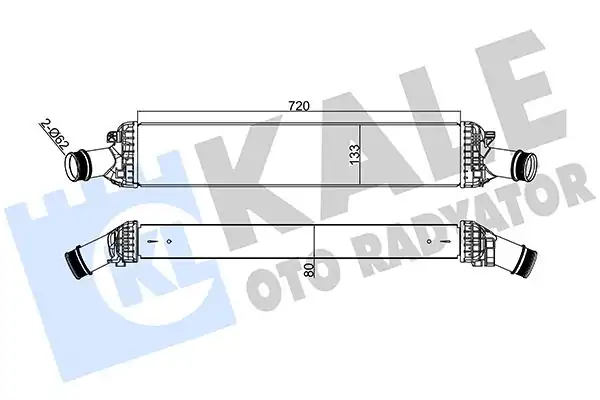 KALE 342400 | Turbo Radyatörü Audi A4 A5 A6 A7 A8 Q5 2 7tdi 3 0 TDI 08