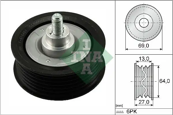 İna 532047710 V Kayış Gergi Rulmanı Ford Transit 2 2 TDCI 08 Peugeot Boxer Citroen Jumper 2 2hdi 06