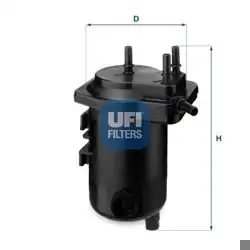 UFI 24.013.00 | Yakıt Filtresi Renault Clio II 01-06 Symbol 01-09 Nissan Note 06-Micra III 03-10 1.5 DCI K9k