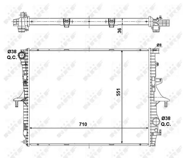 NRF 53798 | Motor Su Radyatörü Audi Q7 Porsche Cayenne Touareg 3 0 TDI 3 2 4 2 5 0 6 0 3 6fsi 3 0 TFSI 03 10