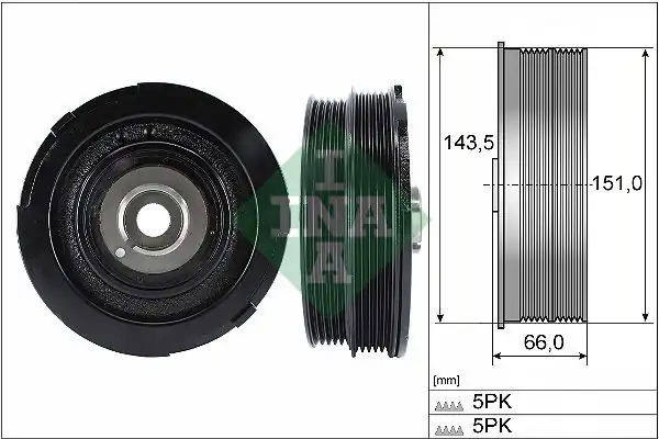 İna 544006910 V Kayış Gergi Rulmanı Bmw 318d 320d E46 796656