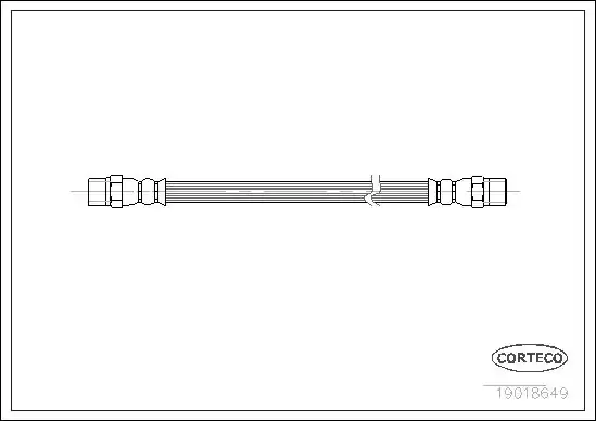 CORTECO 19018649 | Fren Hortumu Arka Sprinter 904 96 06 CDI 507 814
