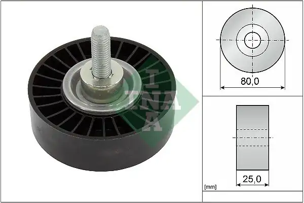 İna 532088710 V Kayış Gergi Rulmanı Discovery Sport Discovery 5 Range Rover Evoque Sport Velar