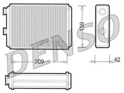 DENSO DRR09070 | Kalorifer Radyatörü Doblo-Idea-Punto 01-10