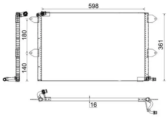 Behr Ac171001s Klima Radyatörü VW Polo Classic Seat Ibiza 8fc351036 064