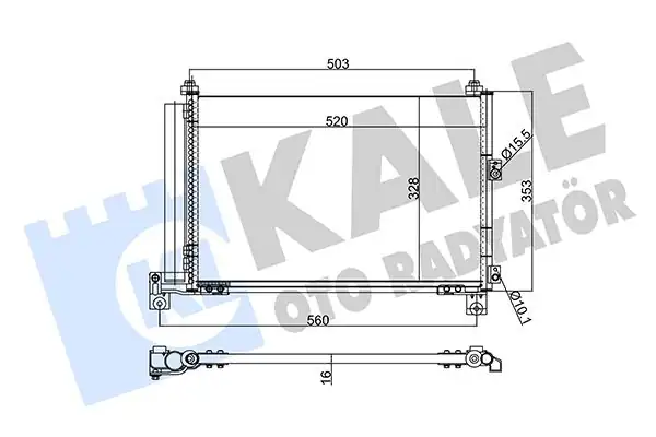 Kale Radyatör 342885 Klima Radyatörü Ranger 2 5 TD 99 06 3 0td 06 Mazda B Serıe 2 2 2 5 99 06