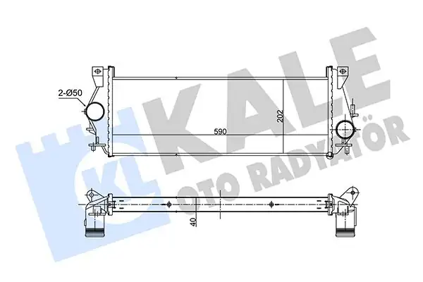 KALE 357350 | Turbo Radyatörü İntercooler Land Rover Defender 2 2 2 4 2 5td4 07 16