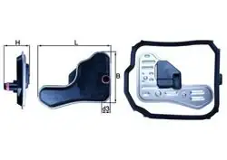 MAHLE HX148D | Otomatik Şanzıman Filtre P206-P207-P301- P306-P307- P308-P407-P307- C-Elysee-C4-C2-C3-C4-C5-C8-Ds3-D