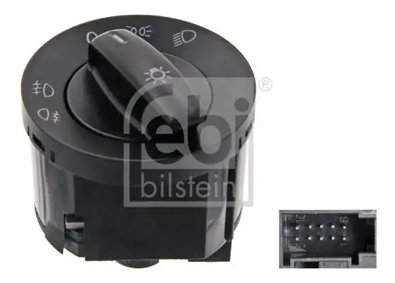FEBI 37488 | Far Açma Kapama Anahtarı Golf 5 Passat Caddy T5 Çift Sisli Pin 10