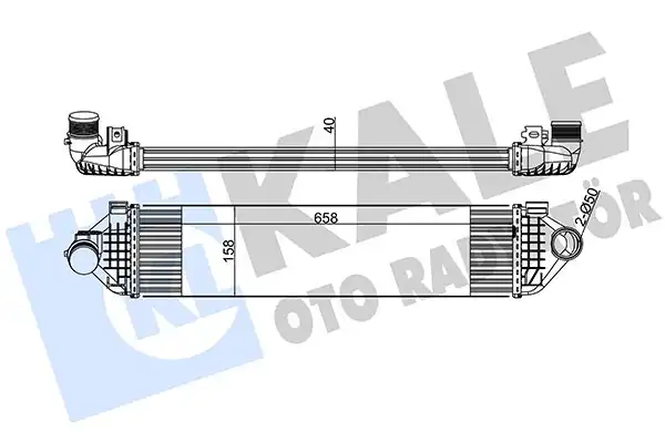 KALE 344925 | Turbo İntercooler Radyatörü Mondeo IV S Max Galaxy 1 6 Ecoboost Volvo V70 III V60 S80 S60 T4 06 15