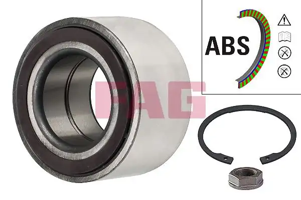 FAG 713640500 | Aks Rulmanı Ön Peugeot 407 607 Citroen C5 ABS li 798107