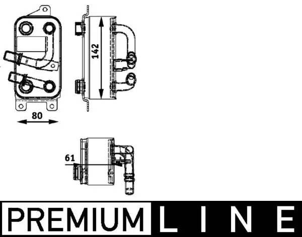 MAHLE CLC43000P | Yağ Soğutucu Bmw E60 61 65 66 M54 N62