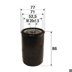 VALEO 586002 | Yağ Filtresi Peugeot 206 / 307 / 308 / 2008, Citroen C3 / C4 / C5 / Berlingo 1.1-2.0